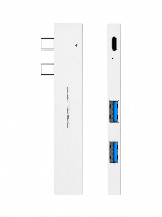 Орбита OT-PCR24 Серебро концентратор USB 2.0 (2*USB+Type-C)